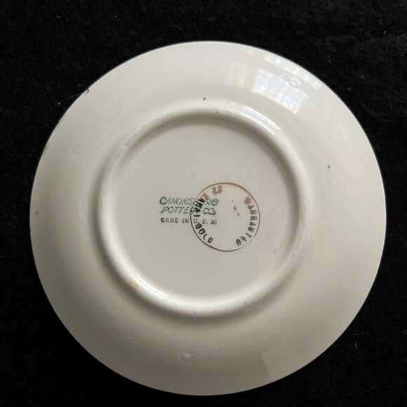 4 - Estate Vintage 22kt Hand Painted Demitasse Cups w/Saucers - Picture 6 of 11